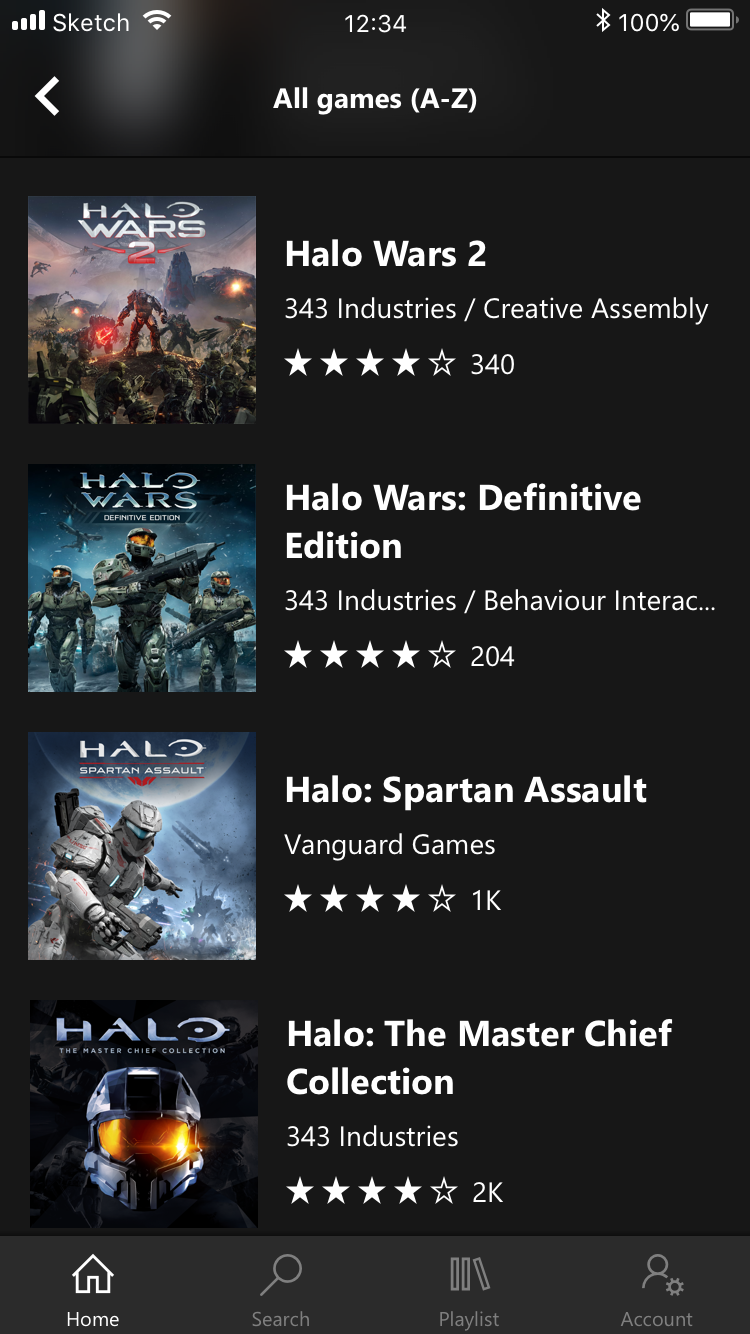 Xbox Game Pass Mobile List