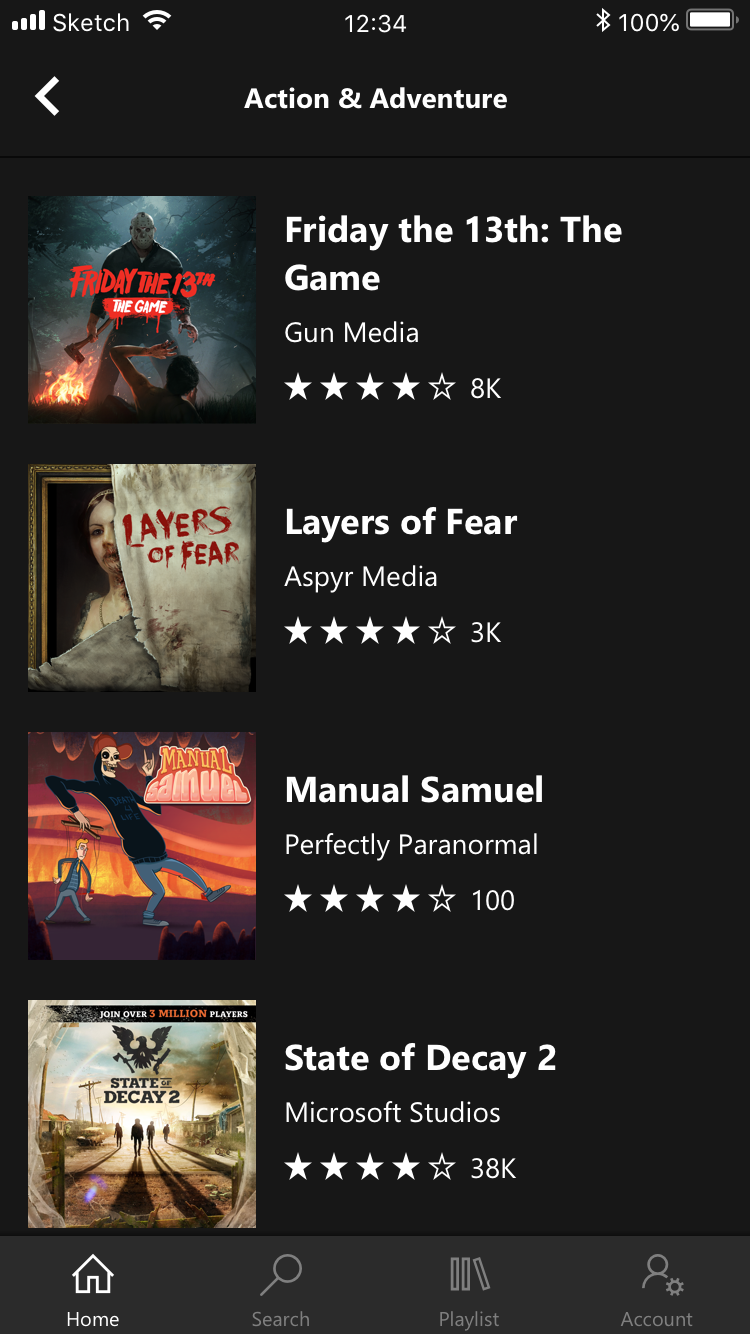 Xbox Game Pass Mobile List