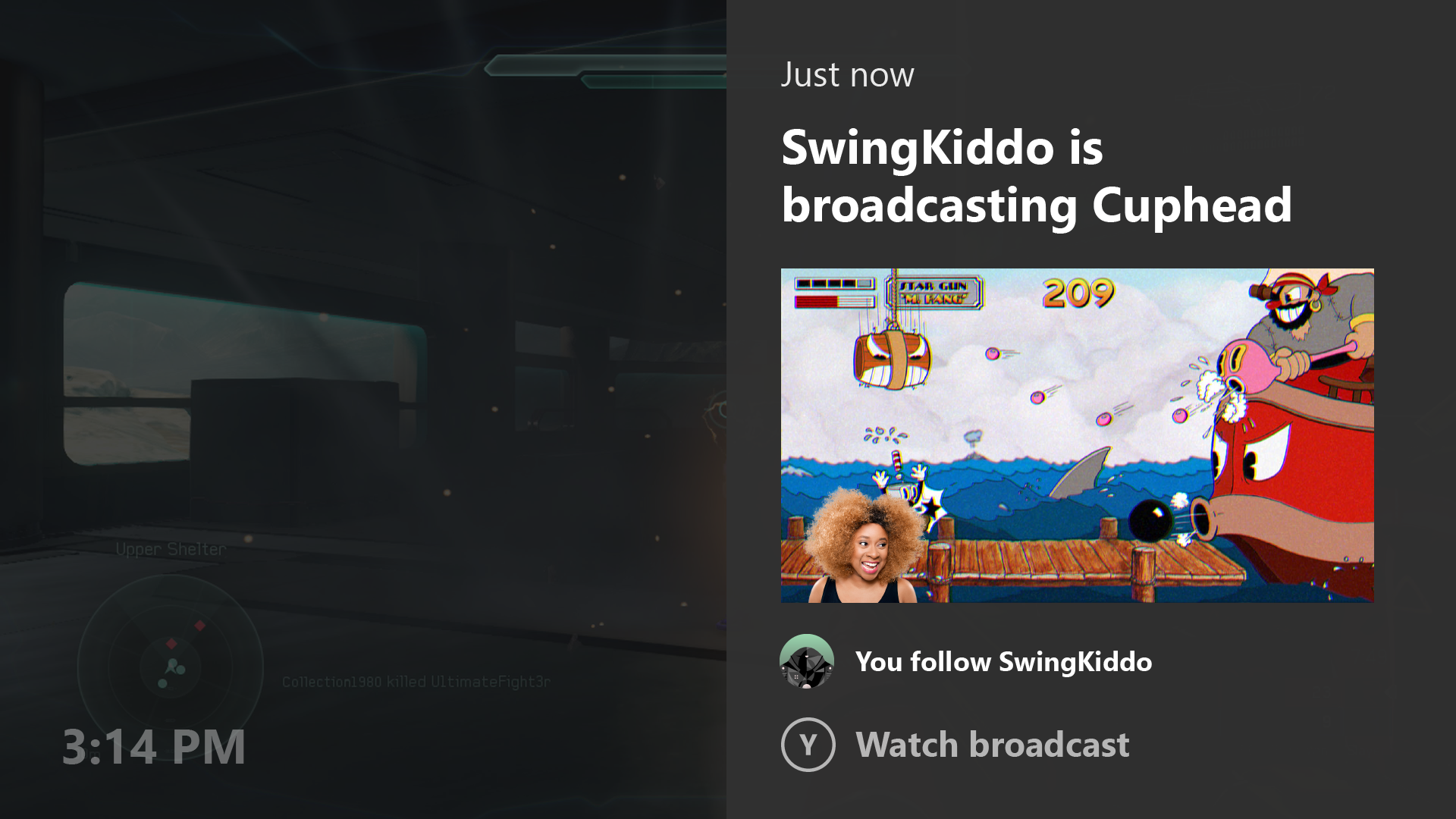 Xbox One Notifications in Idle Mode