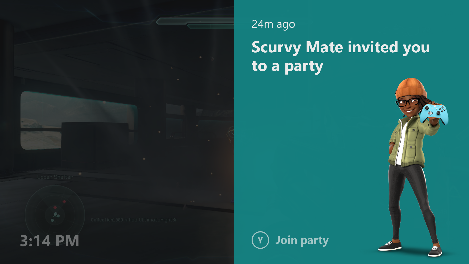 Xbox One Notifications in Idle Mode