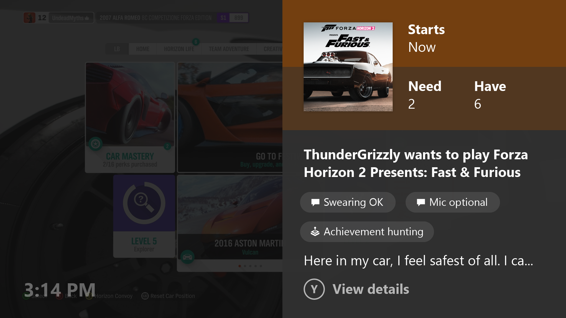Xbox One Notifications in Idle Mode