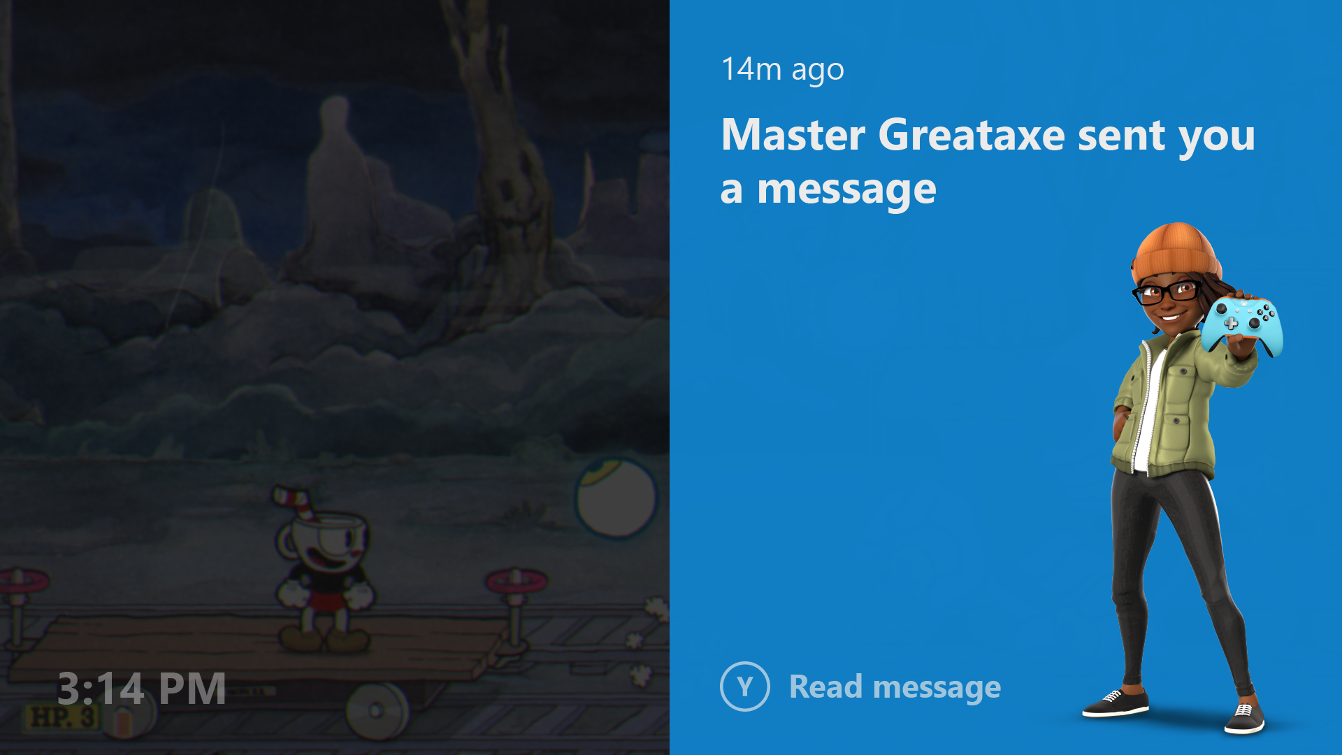 Xbox One Notifications in Idle Mode