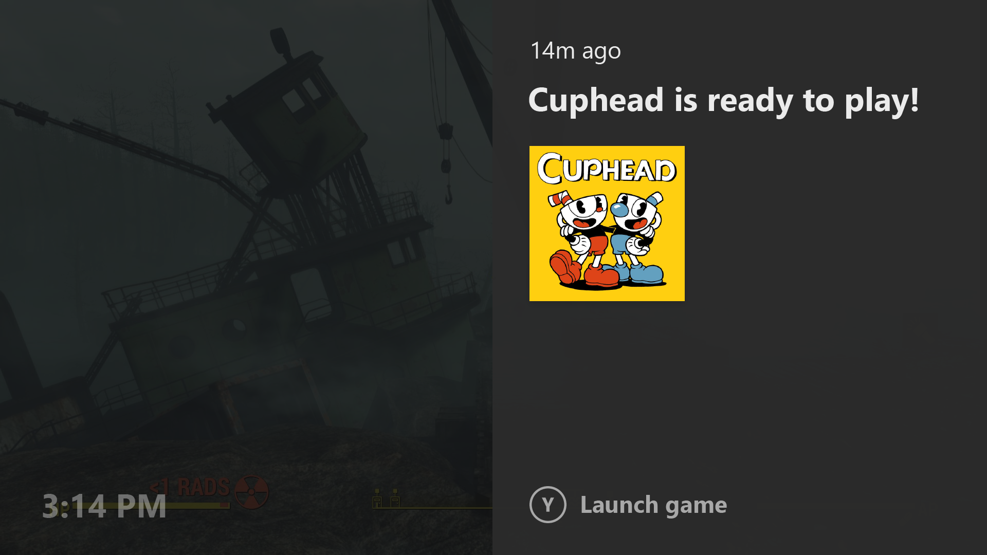 Xbox One Notifications in Idle Mode